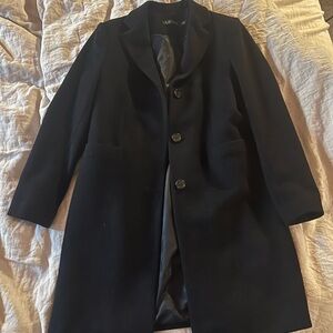 Lauren Ralph Lauren Elegant Navy Blue Trench Coat